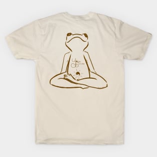 Yoga Bellies Frog Meditation in Henna T-Shirt